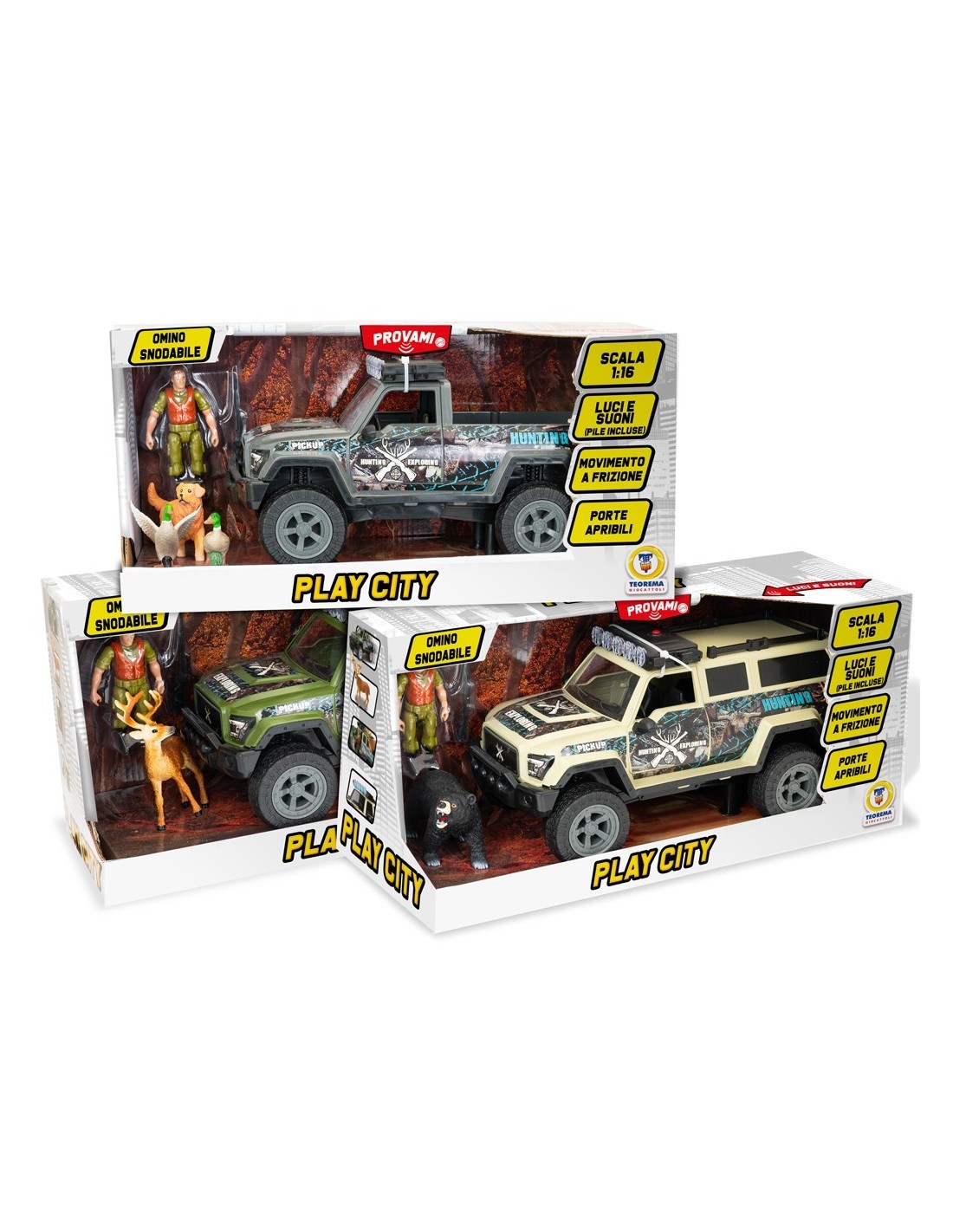 PLAY CITY - PLAYSET SAFARI ASSORTITO LUCI E SUONI GIOCATTOLO