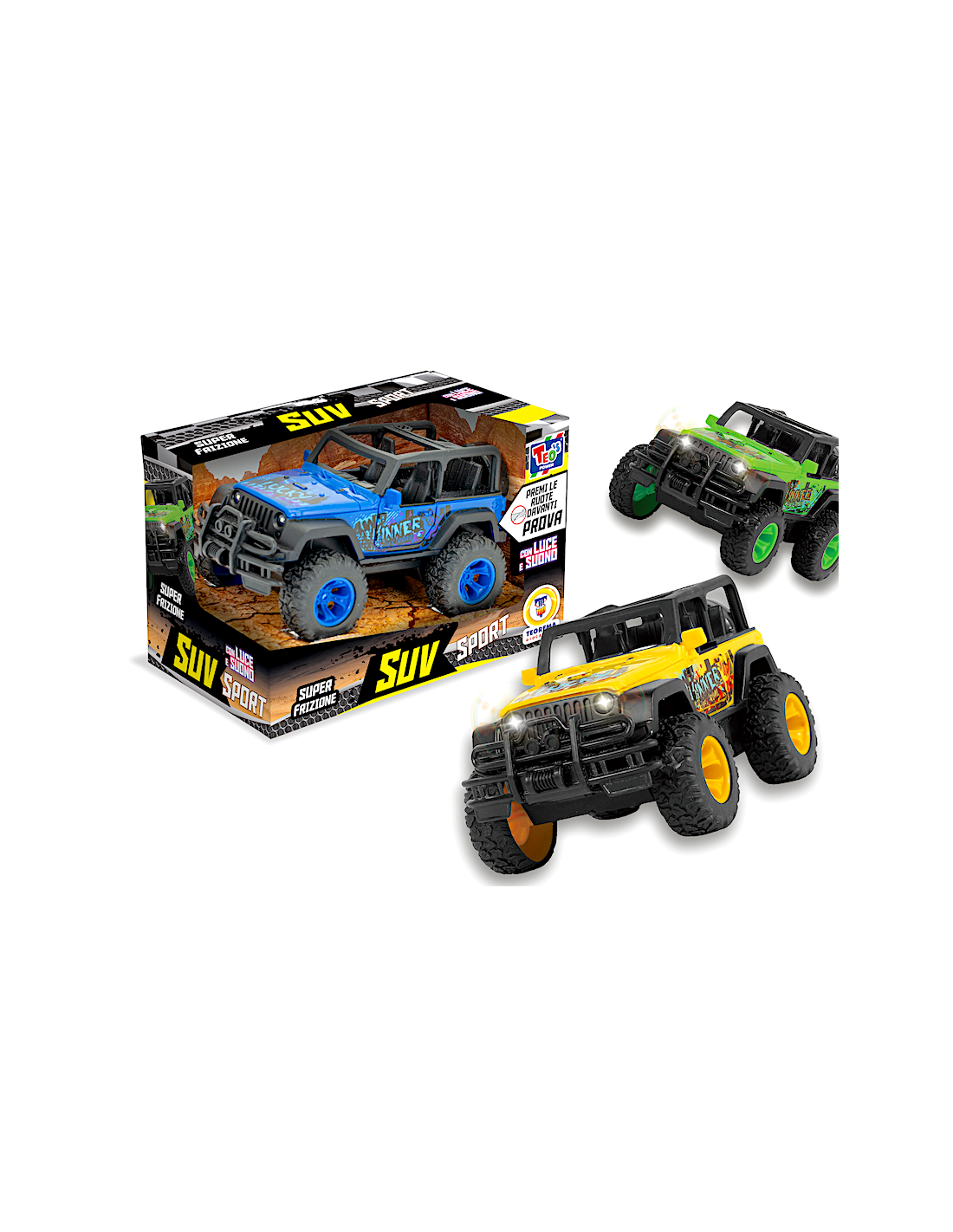 TEO'S POWER FUORISTRADA GIOCATTOLO 4X4 LUCI E SUONI ASSORTITO