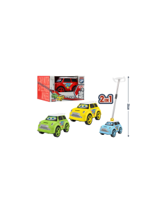 AUTO 2IN1 CON VOLANTE LUNGA 22CM ASSORTITO 42247