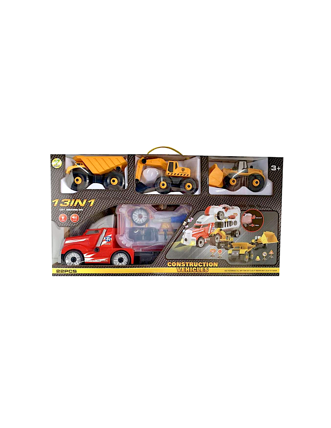 CAMION TRASPORTO MGG440903 CON VEICOLI SMONTA E RIMONTA