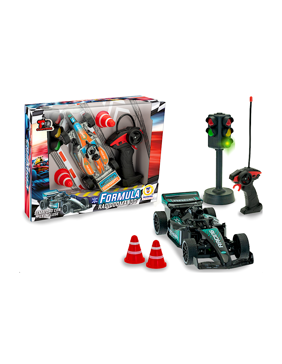 T CONTROL - VEICOLO FORMULA1 R/C CON SEMAFORO