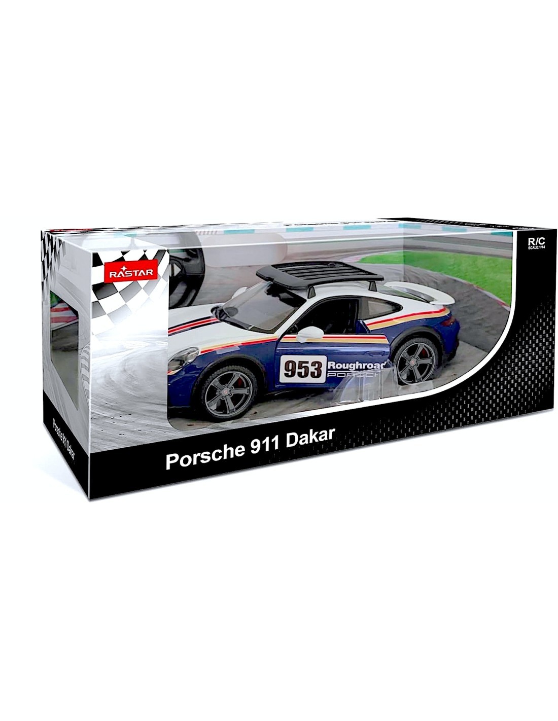 AUTO RADIOCOMANDATA, PORSCHE 911 DAKAR R/C 1:14