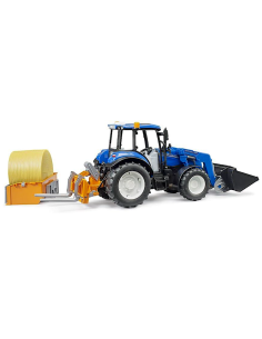 TRATTORE 02187 NEW HOLLAND T5 CON RUSPA E RIMORCHIO