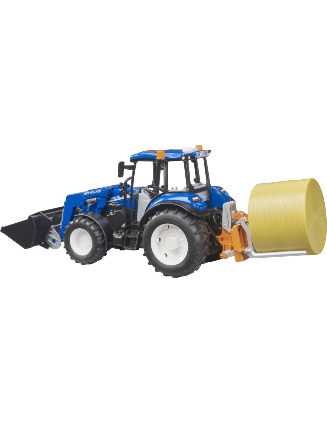 TRATTORE 02187 NEW HOLLAND T5 CON RUSPA E RIMORCHIO