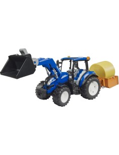 TRATTORE 02187 NEW HOLLAND T5 CON RUSPA E RIMORCHIO