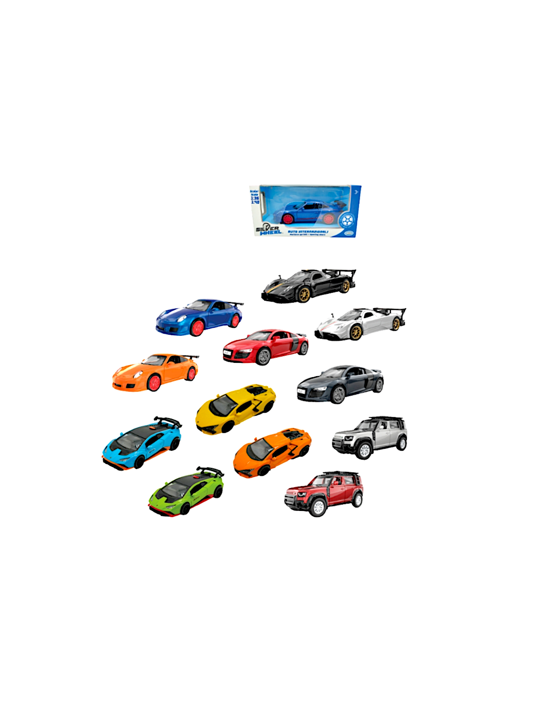 SILVER WHEEL AUTO INTERNAZIONALI 1:36/1:40 ASSORTITO