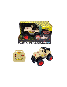 JEEP JURASSIC SAFARI SCALA 1:28 RADIOCOMANDATA RADIOCOM , GIOCATTOLO BAMBINI 6+ ANNI
