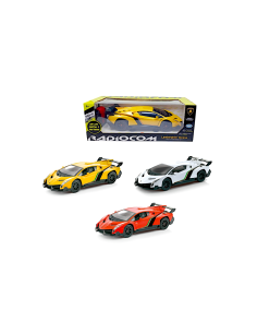 LAMBORGHINI HURACAN R/C, SCALA 1:14, AUTO RADIOCOMANDATA, FARI FUNZIONANTI, GIOCATTOLO BAMBINI 6+ ANNI