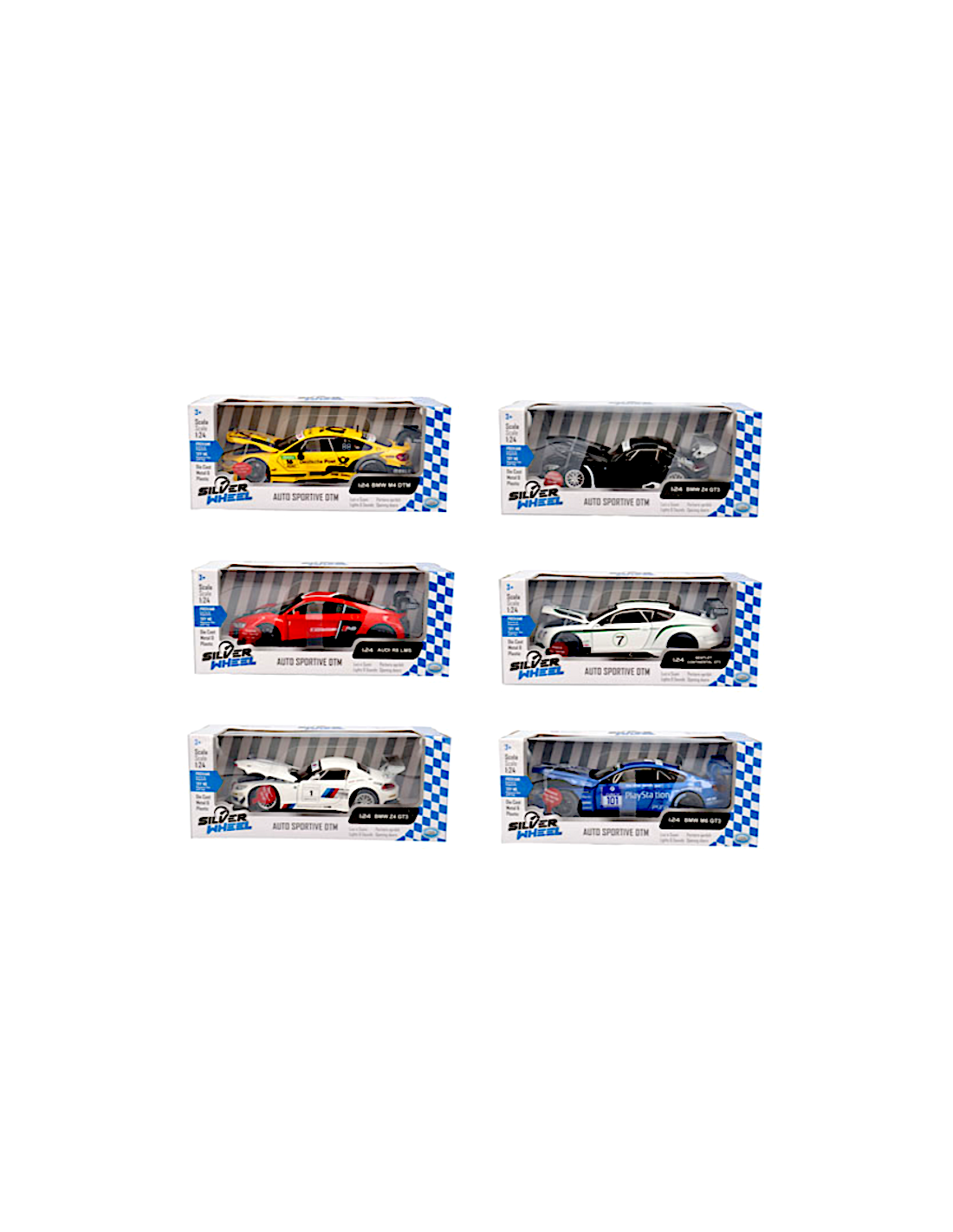 SILVER WHEEL 41136 AUTO SPORTIVE DTM 1:24 ASSORTITO