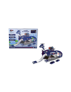 STAZIONE DEI CARABINIERI GIOCATTOLO, SILVER WHEEL, PLAYSET, 2 AUTO, 1 ELICOTTERO, GIOCO FORZE DELL’ORDINE, ETÀ 3+