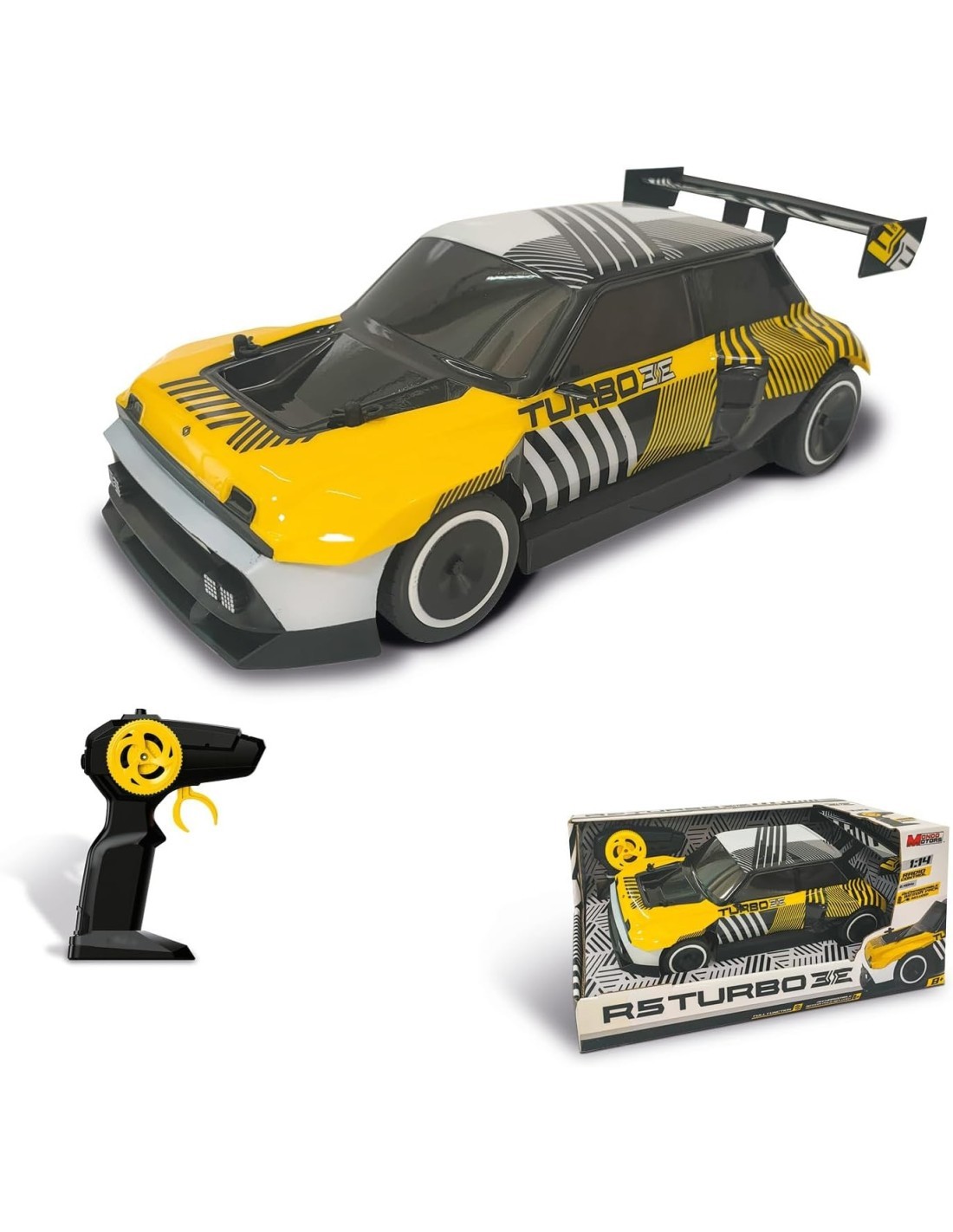 AUTOMODELLO RENAULT R5 TURBO SCALA 1:14 RADIOCOMANDATA, GIOCO BAMBINI