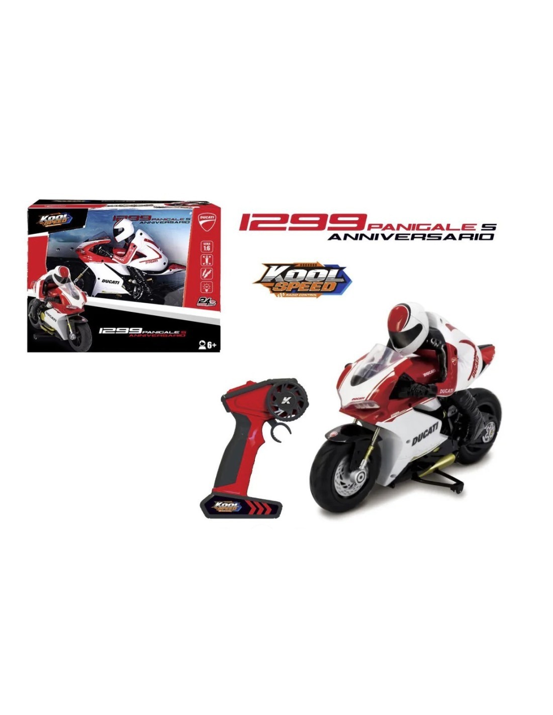 DUCATI 1299 PANIGALE  S ANNIVERSARIO, SCALA 1:6 MOTOMODELLO CON RADIOCOMANDO