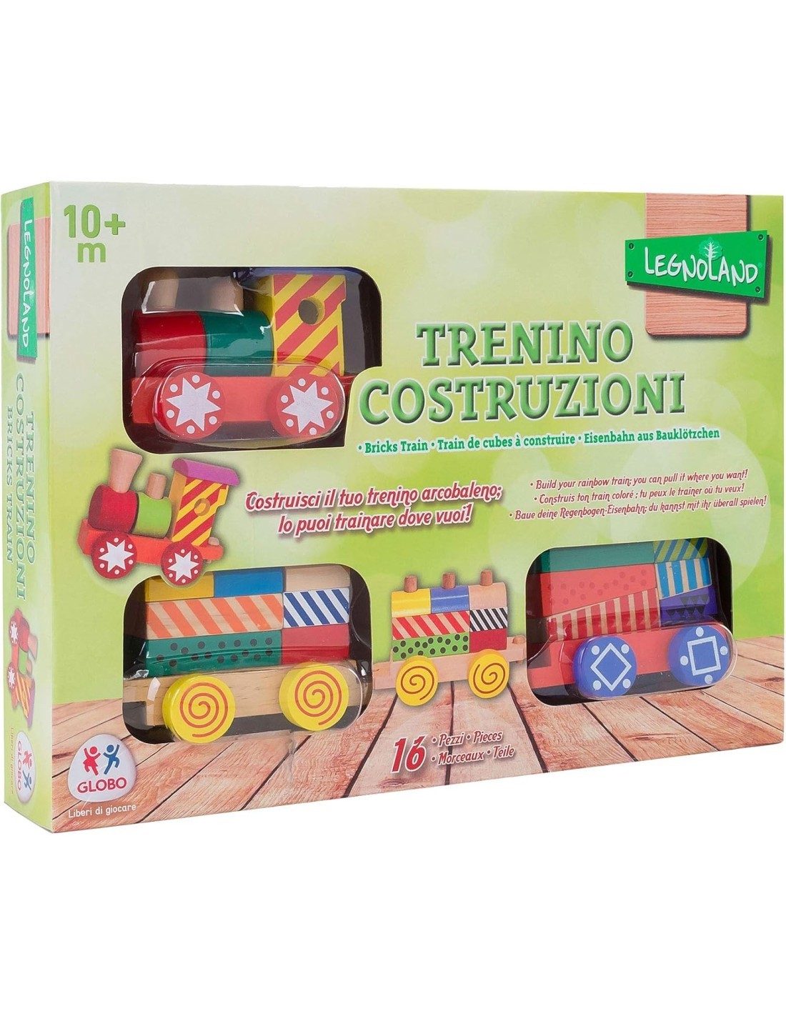 LEGNOLAND 39996 TRENINO IN LEGNO COLORATO GLOBO SPA su TreG Ingrosso