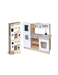 MEGA CUCINA IN LEGNO CLASSICA 83CM CON LAVELLO, FATTO DI LEGNO, GIOCO EDUCATIVO
