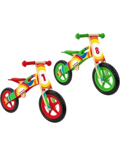 BICICLETTA DI LEGNO SENZA PEDALI,  2 COLORI ASSORTITO LEGNOLAND 39982