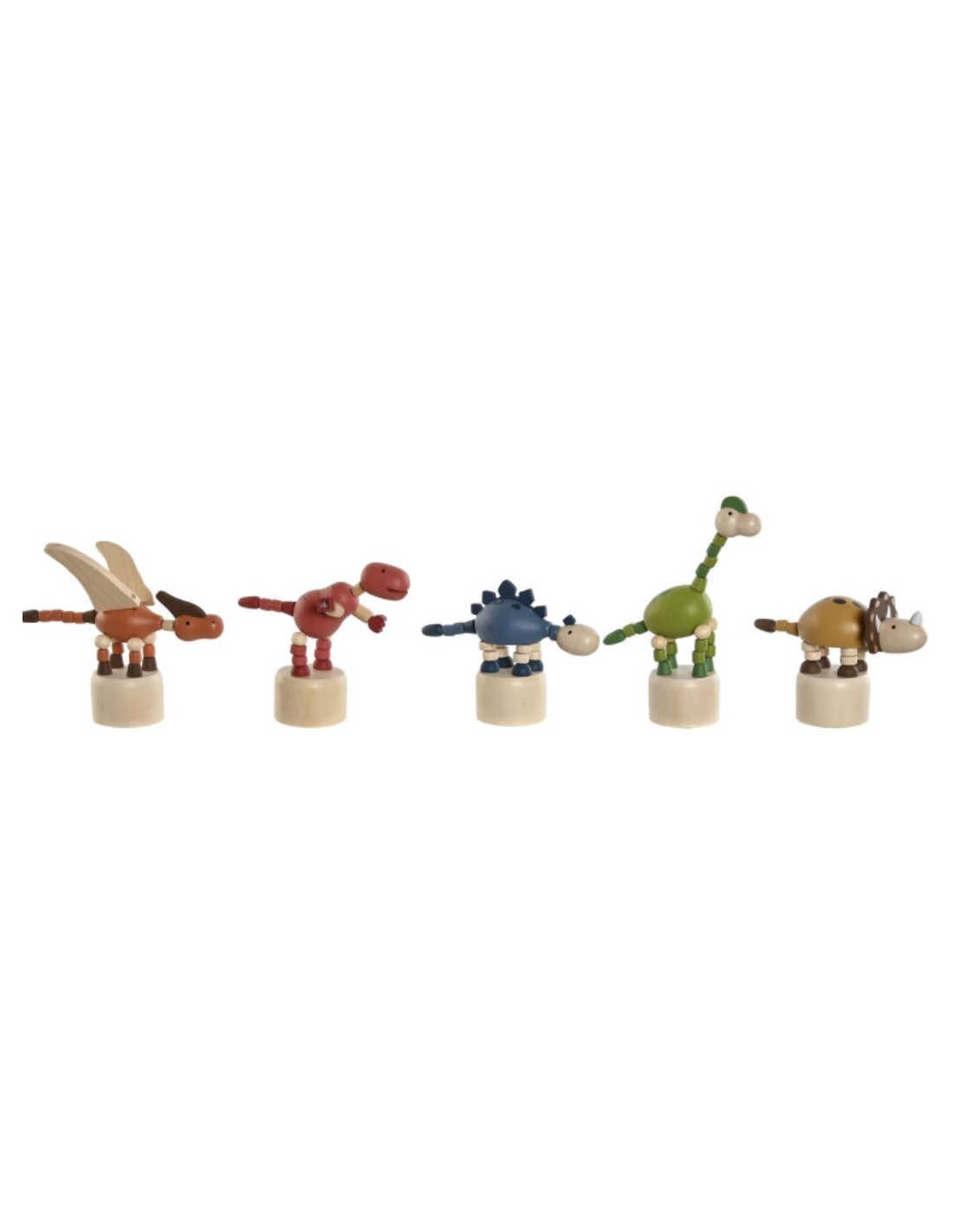 DINOSAURI IN LEGNO 8X14X11CM, GIOCATTOLO  ASSORTITO PER BAMBINI