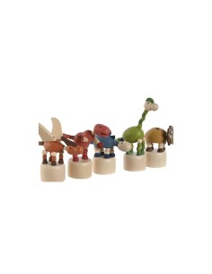 DINOSAURI IN LEGNO 8X14X11CM, GIOCATTOLO  ASSORTITO PER BAMBINI 2