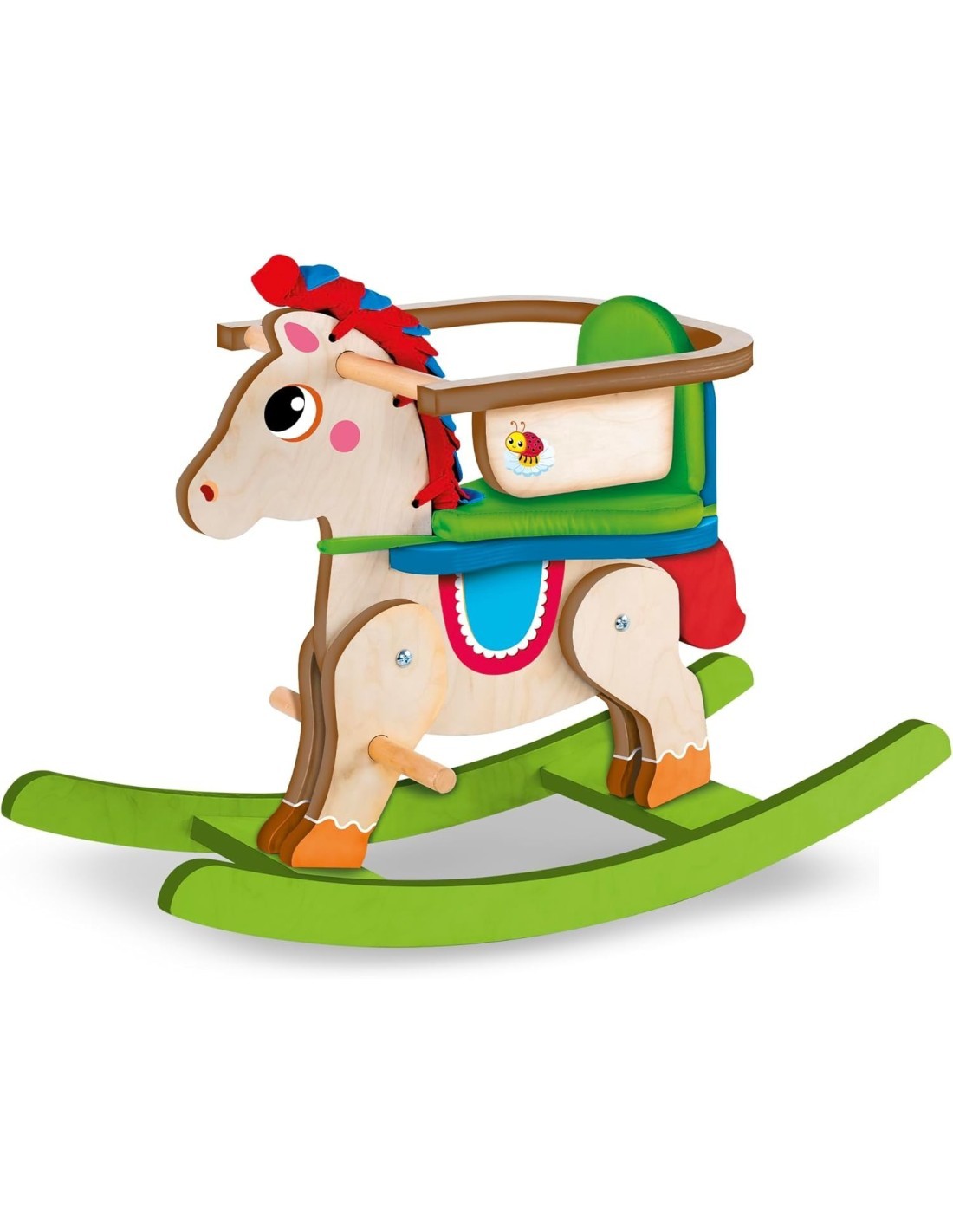 MONTESSORI BABY PONY A DONDOLO LEGNO PER BAMBINI