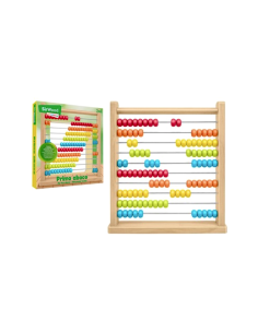 PRIMO ABACO, PALLOTTOLIERE IN LEGNO, COLORATO, GIOCO EDUCATIVO