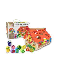 CASETTA MONTESSORIANA - FATTO DI LEGNO -GIOCO EDUCATIVO