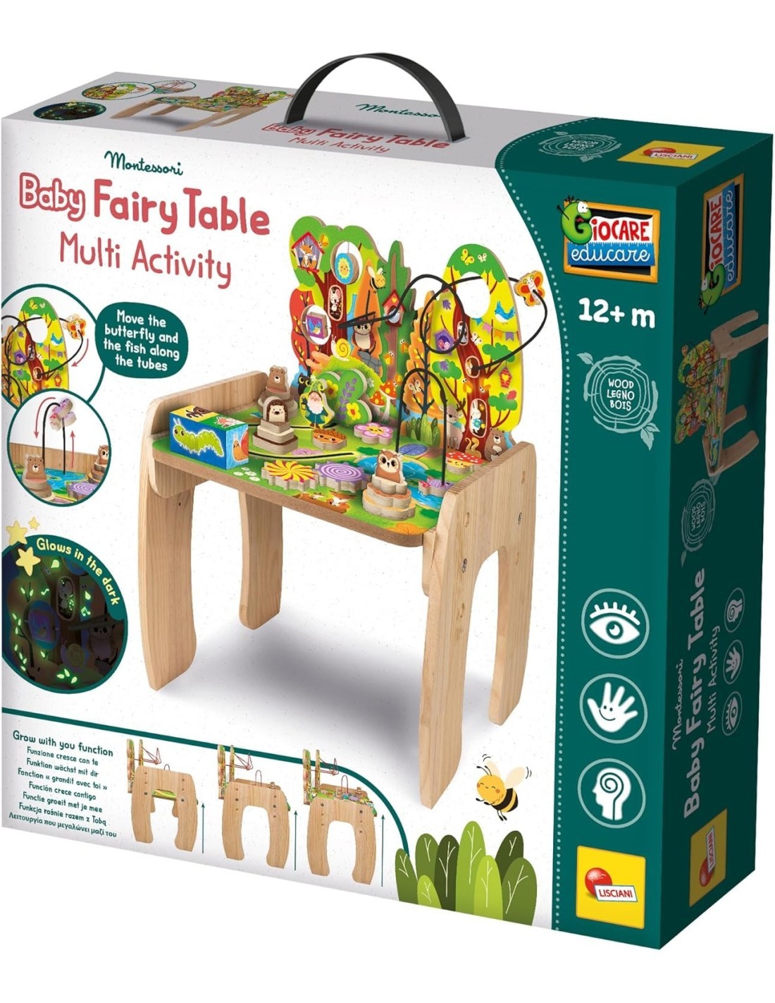 TAVOLO MULTIATTIVITA' IN LEGNO, MONTESSORI