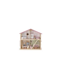 CASA DELLE BAMBOLE IN LEGNO 40X19X38CM 2 PIANI 2