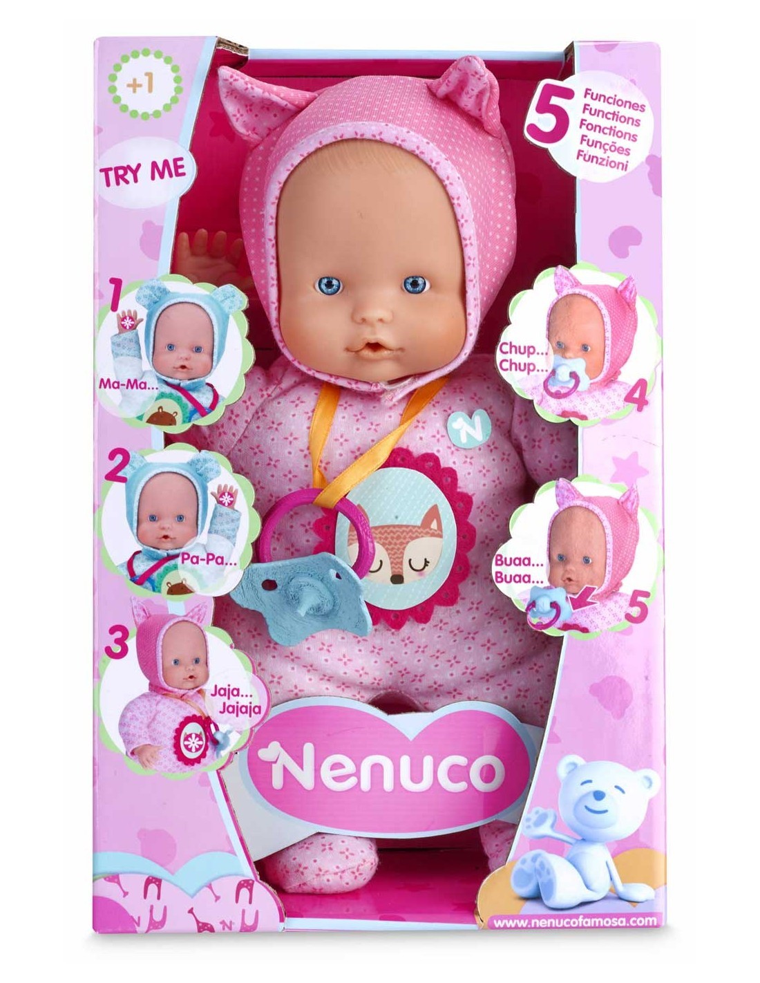 NENUCO 14781 BAMBOLOTTO SOFT 30CM 5 FUNZIONI FAMOSA su TreG Ingrosso