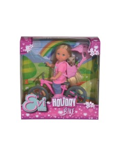 BAMBOLA SNODATA IN BICI CON CAGNOLINO 105733273038 SIMBA TOYS su Tr... 2