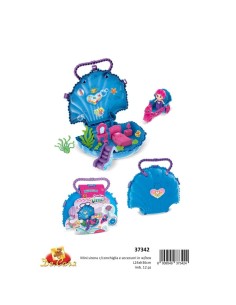 MINI SIRENA 37342 CON CONCHIGLIA E ACCESSORI su TreG Ingrosso