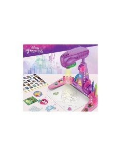 Lisciani Giochi, Princess Projector Drawing School, Proiettore per Disegno, 4 Dischi, 8 Pennarelli, Multicolore