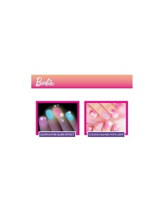 Barbie My Trend Nail Art-Colour Change, Kit per Creare Smalti Cambia Colore, Macchina Asciuga Smalto, Gemme Adesive-Lisciani 2
