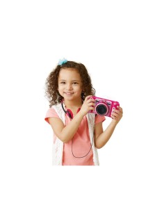 Fotocamera Kidizoom Duo Rosa, Doppia Lente, 5,0 MP Frontali, 2,0 MP Posteriori, 75 Filtri, Display 2,4", Antiurto