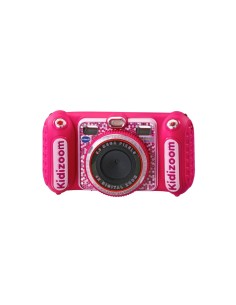 Fotocamera Kidizoom Duo Rosa, Doppia Lente, 5,0 MP Frontali, 2,0 MP Posteriori, 75 Filtri, Display 2,4", Antiurto