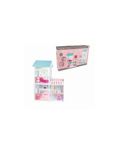 City Life Villetta 61x40x78 cm, Playset con 3 Stanze, Fashion Doll 29 cm e Accessori, Giocattolo per Bambine