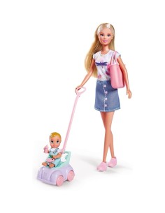 SIMBA, STEFFI LOVE BABY CAR, BAMBOLE, ACCESSORI AUTO, GIOCO BAMBINI 3+