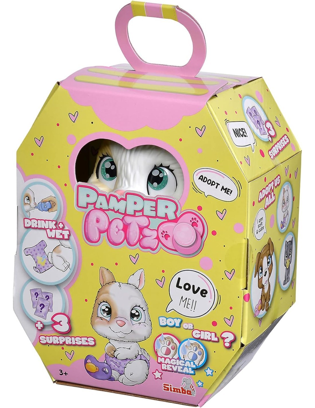 PAMPER PETZ CONIGLIETTO, GIOCATTOLO INTERATTIVO, REGALO BAMBINI