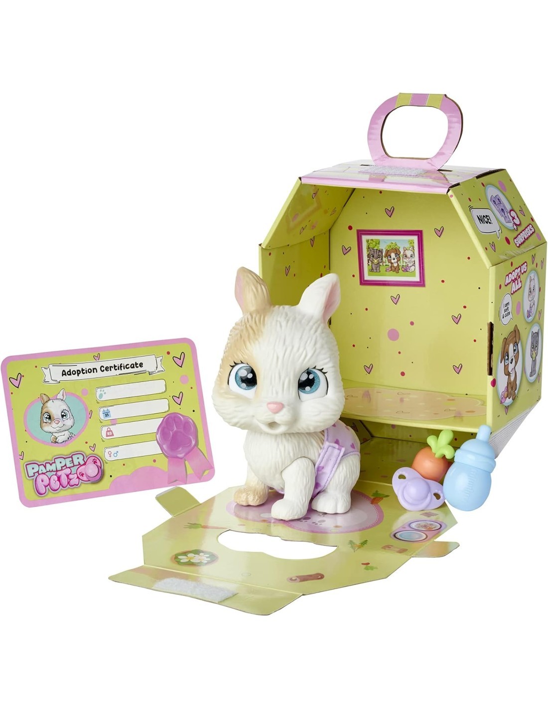 PAMPER PETZ CONIGLIETTO, GIOCATTOLO INTERATTIVO, REGALO BAMBINI