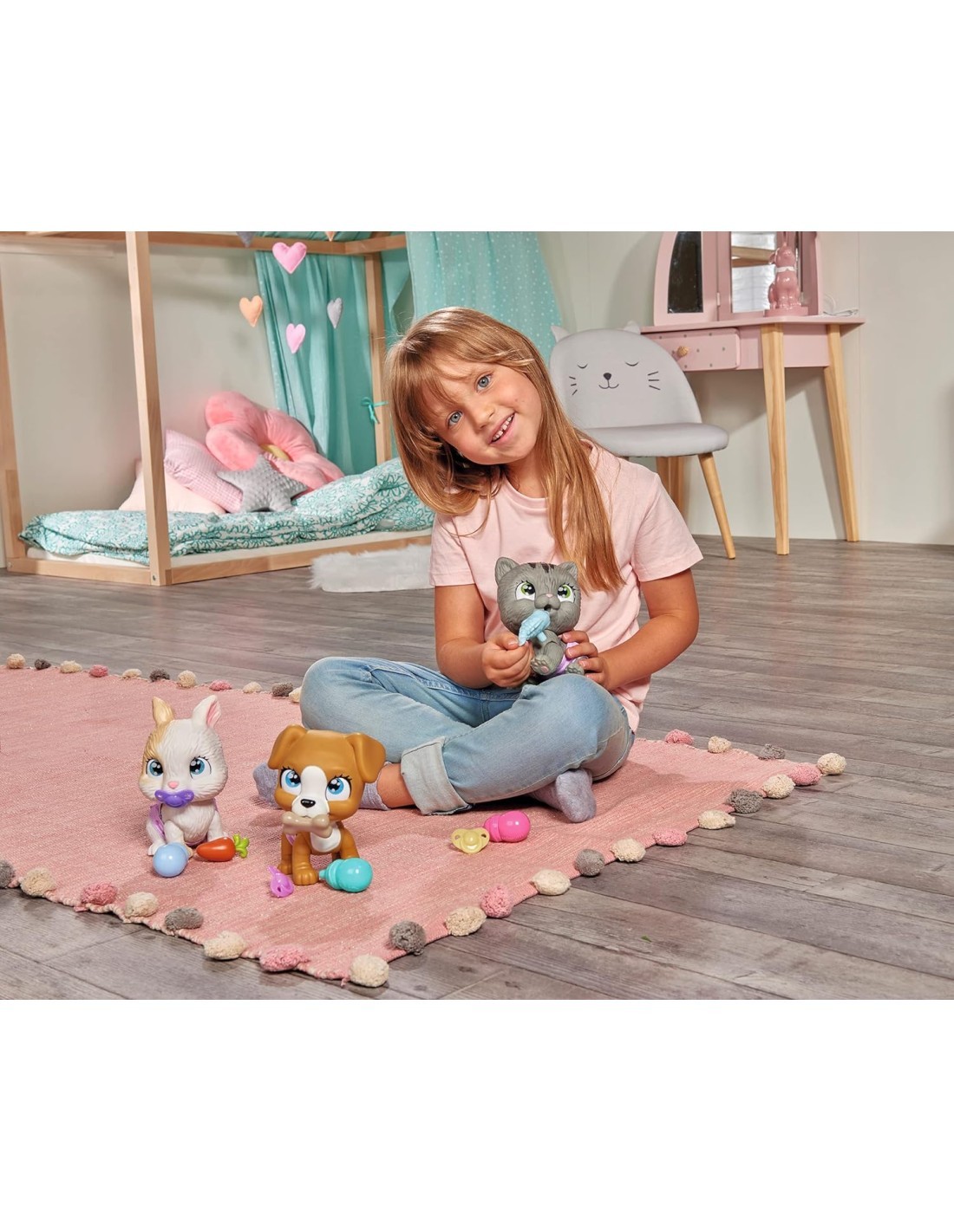 PAMPER PETZ GATTINO GIOCATTOLO INTERATTIVO, MORBIDO, REGALO BAMBINI