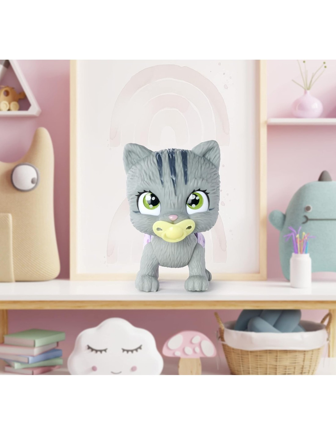 PAMPER PETZ GATTINO GIOCATTOLO INTERATTIVO, MORBIDO, REGALO BAMBINI