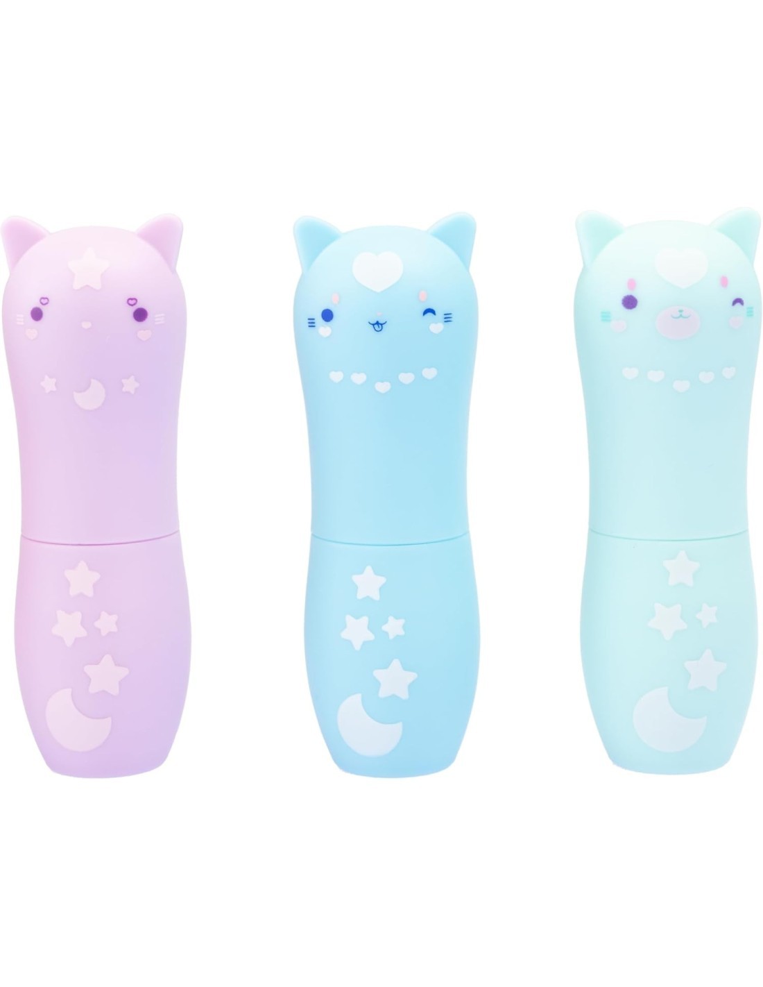 MOMOMI Lucidalabbra Gatto Assortito, Rossetto con Fragranza, Materiali Sicuri e Atossici, Nice Group