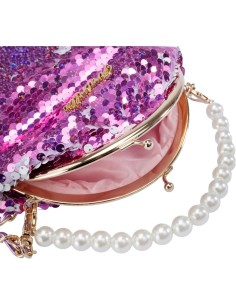 Girabrilla Fashion Bag, Borsetta a Forma di Borsellino con Paillettes e Tracolla, Borsetta Colorata per Bambini, Nice Group