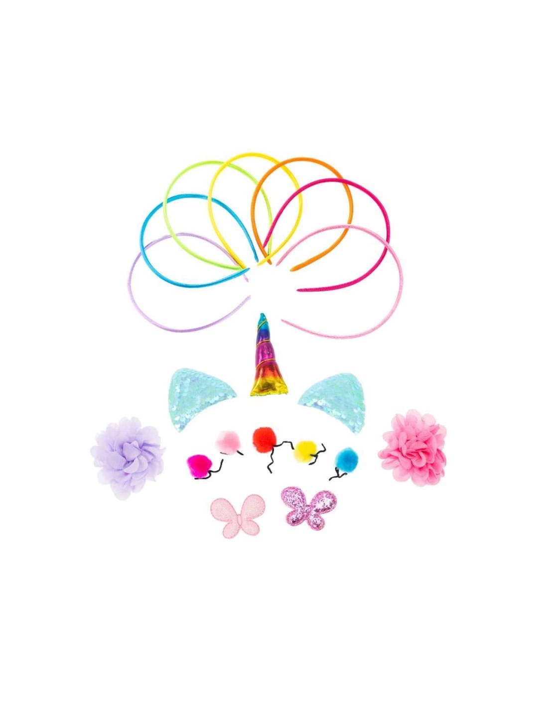 Magic Unicorn Cerchietti Fai da Te, Kit Creazione Headband, Nice Group