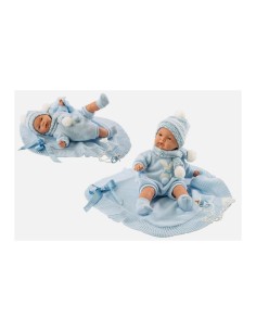 REBORN BAMBOLA LLO13897 JOEL 38CM VESTITO AZZURRO