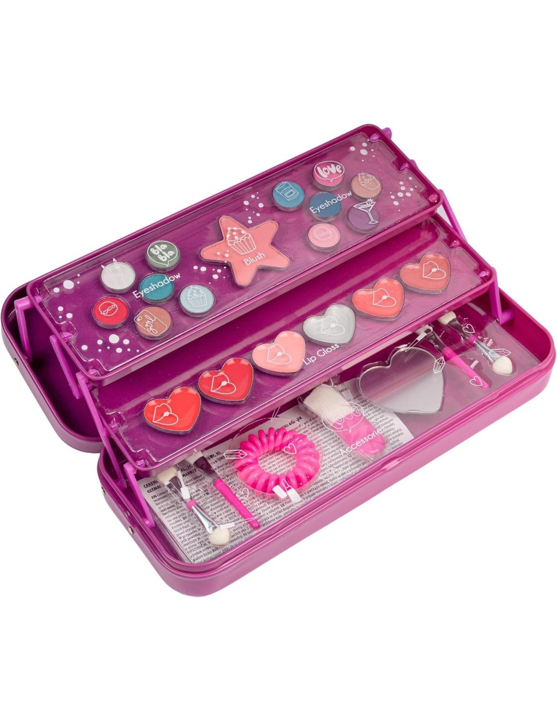 "Create It! Cofanetto Make Up in Latta - Set Trucco per Bambini con Ombretto, Fard, Lucidalabbra e Specchio"