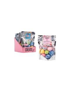 CREATE IT CRE84419 SET 7 BOMBE DA BAGNO CUORI