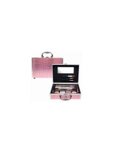 TROUSSE CASUELLE COCCODRILLO ROSA 23X17X7CM
