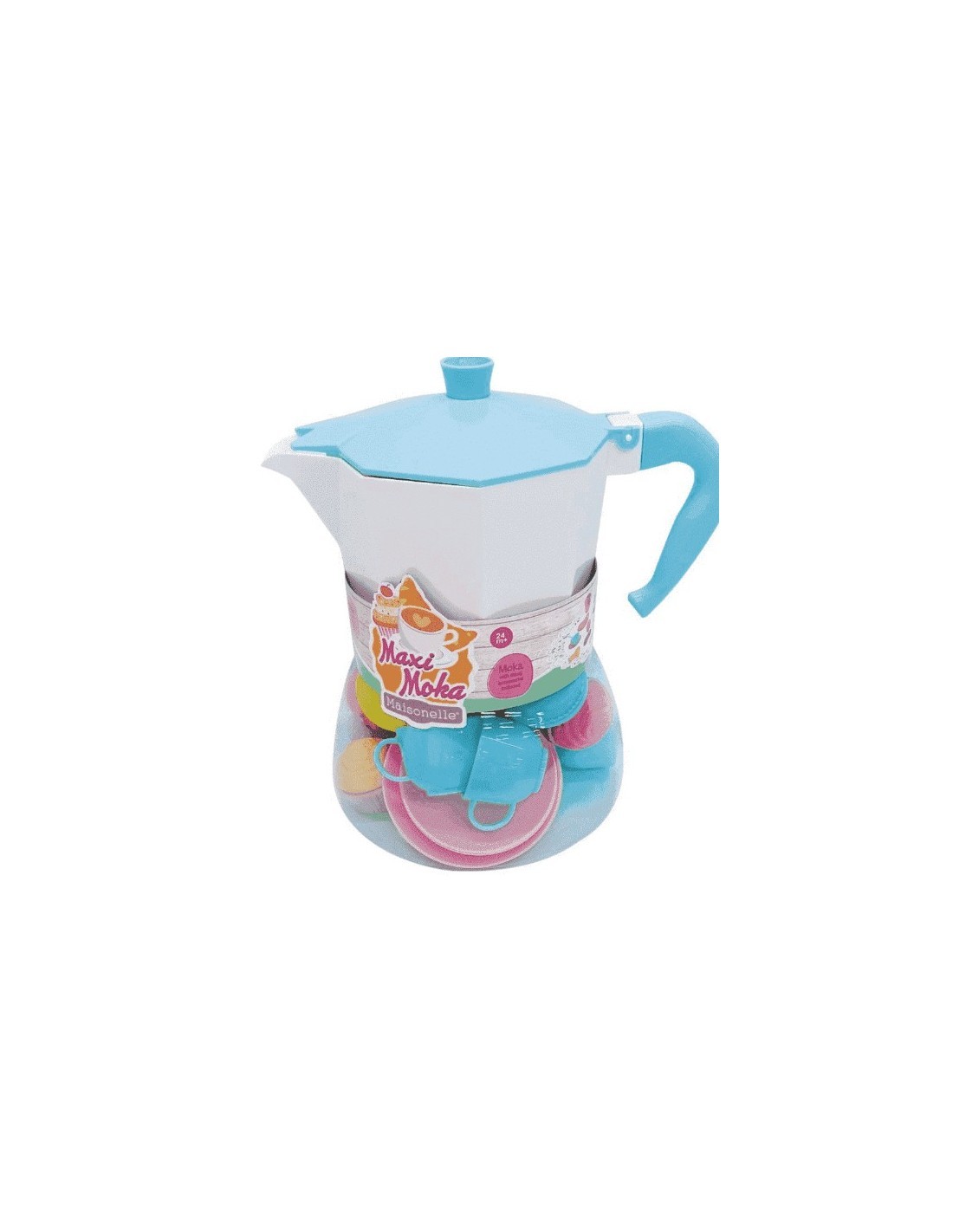 MAISONELLE, MAXI MOKA, ACCESSORI PER PAUSA CAFFÈ, 27X15,4 CM, GIOCATTOLO PER BAMBINI