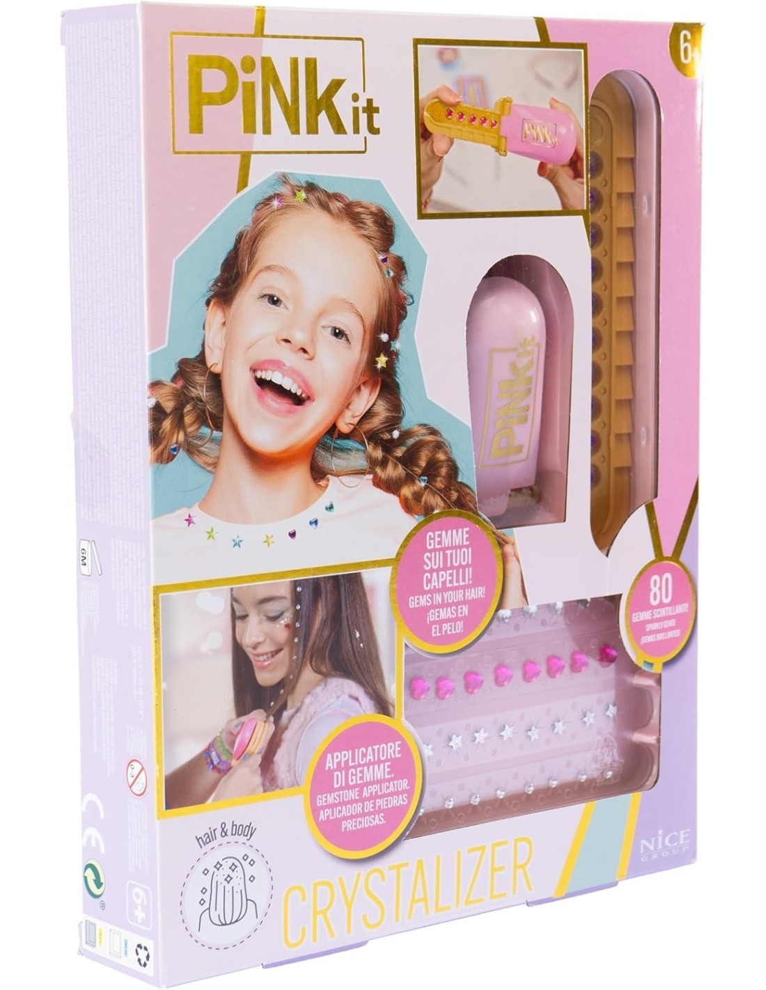 PINK IT Crystalizer – Applicatore di Gemme Adesive per Bambini