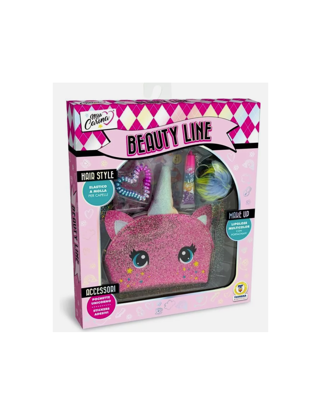 MISS CARINA 80100 BEAUTY LINE POCHETTE UNICORNO