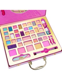 PINKIT Selfie Ring Suitcase – Valigetta Make Up con Specchio e Anello Luminoso per Selfie